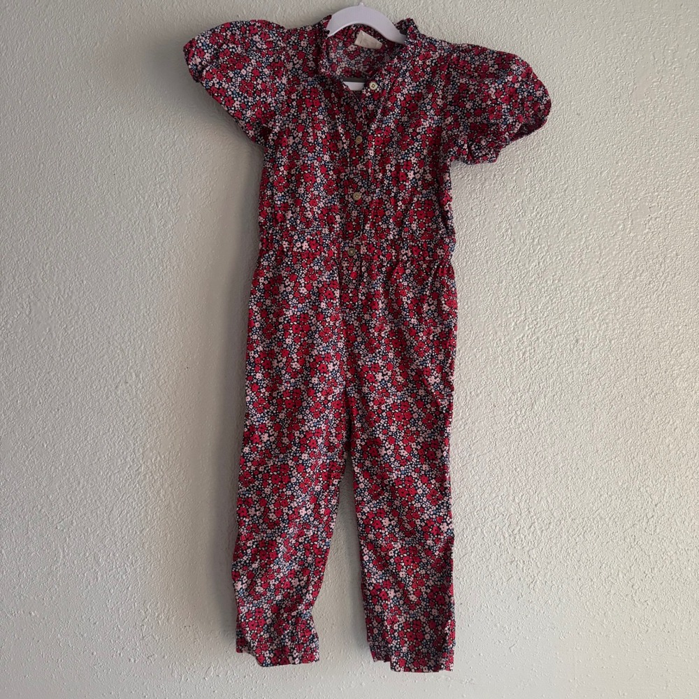 Crewcuts floral Jumpsuit size 5 C18